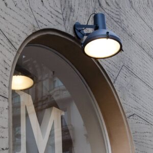 Svítidlo NEMO tmavě modrá matná hliník/sklo