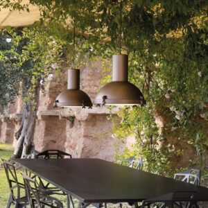 Svítidlo NEMO kávově hnědá matná hliník/sklo