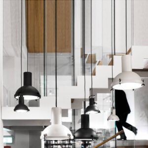 Svítidlo NEMO pískově bílá matná hliník/sklo