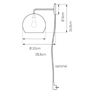 Svítidlo NYTA bílá hliník/nerez