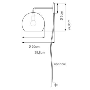 Svítidlo NYTA černá hliník/nerez