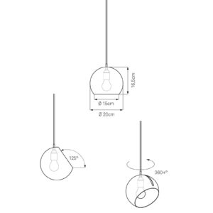 Svítidlo NYTA matná černá hliník/plast