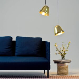 Svítidlo NYTA mosaz leštěná/černá mosaz masivní/plast