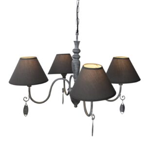 Svítidlo Näve antická šedá/šedá kov/látka