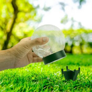 Svítidlo Näve černá/čirá sklo/plast