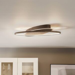 Svítidlo Näve černá matná/zlatá hliník/železo/akryl