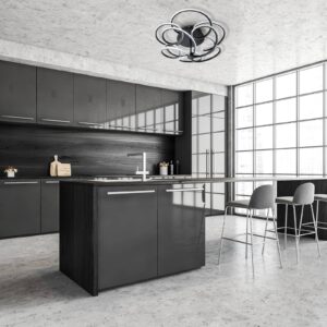 Svítidlo Näve černá hliník/silikon