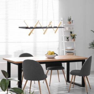 Svítidlo Näve černá/zlatá Železo/hliník/silikon