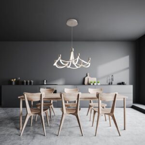 Svítidlo Näve matný nikl hliník/kov/silikon