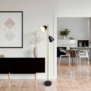 Svítidlo Näve černá/zlatá/bílá železo/plast