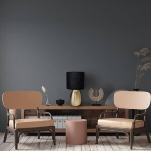 Svítidlo Näve černá/zlatá kov/textil/plast