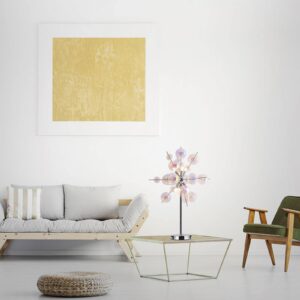 Svítidlo Näve chrom/čirá ocel/sklo