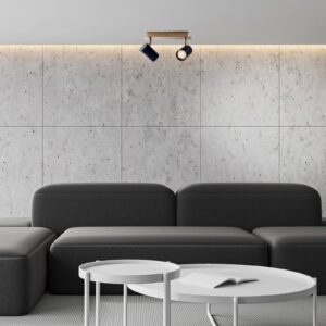 Svítidlo Näve mosaz/černý kov