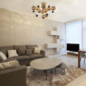 Svítidlo Näve zlatá/černá sklo/ocel