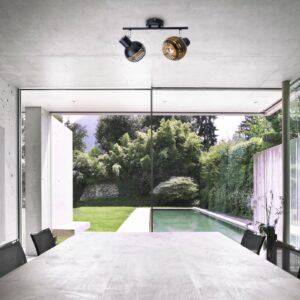 Svítidlo Näve černá/zlatá železo