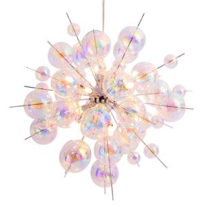 Svítidlo Näve chrom/čirá ocel/sklo