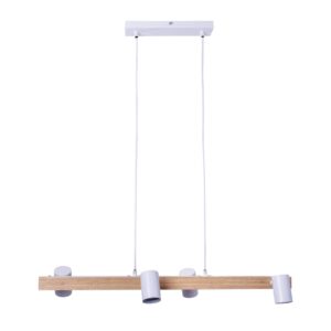 Svítidlo Näve bílá/světlé dřevo kov/dřevo