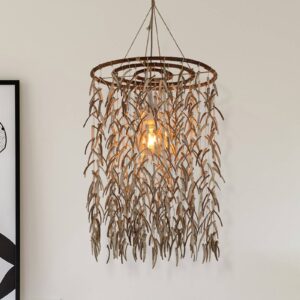 Svítidlo Näve světle hnědá kokosový ořech/ratan