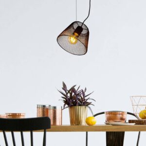 Svítidlo Näve černé železo/plast