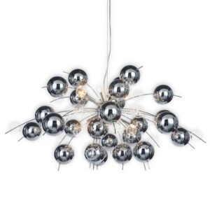 Svítidlo Näve chrom/čirá kov/sklo