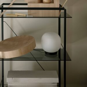 Svítidlo New Works černá/bílá ocel/opálové sklo