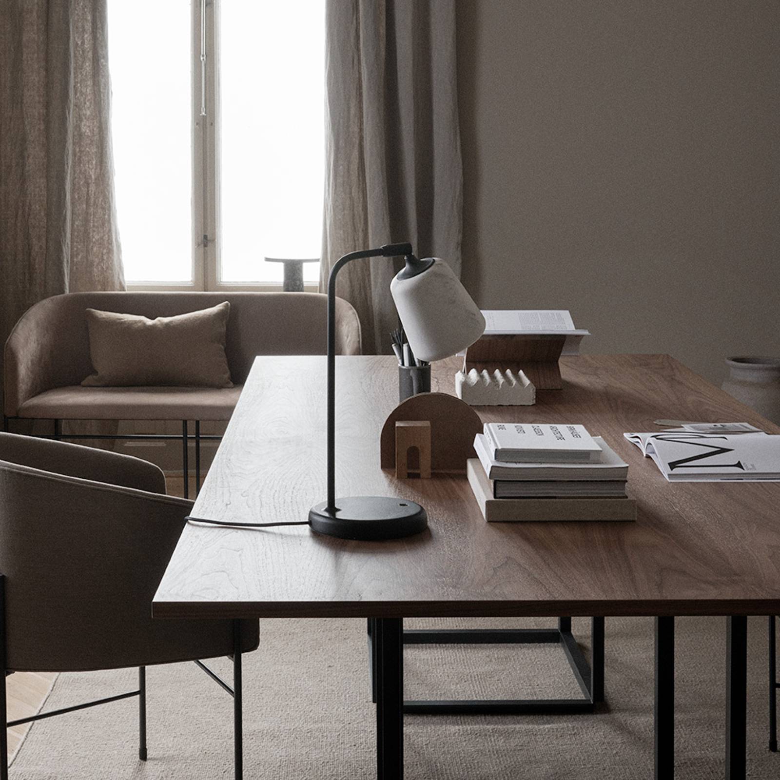 Svítidlo New Works bílá hliník/ocel/mramor