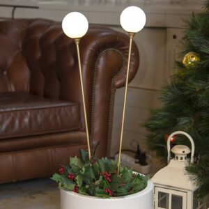 Svítidlo Newgarden mosaz/bílá železo