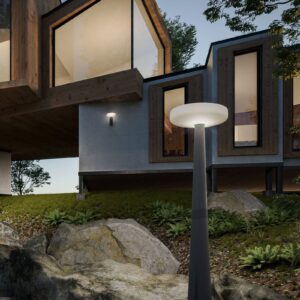 Svítidlo Newgarden antracit/bílý polyetylen/ocel