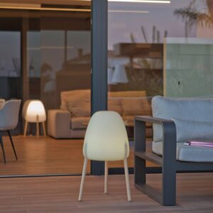 Svítidlo Newgarden světlé dřevo/bílá dřevo/polyetylen