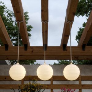 Svítidlo Newgarden béžová/bílá polyetylen