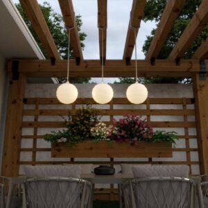 Svítidlo Newgarden šedý/bílý polyetylen