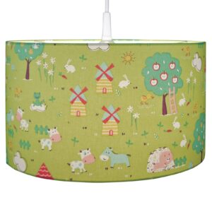 Svítidlo Niermann Standby zelená textil/kov