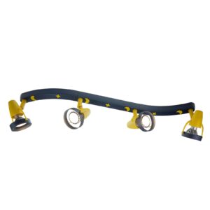 Svítidlo Niermann Standby modrá/žlutá plast