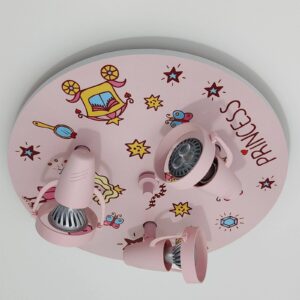 Svítidlo Niermann Standby růžová/multicolor MDF/polykarbonát