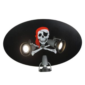 Svítidlo Niermann Standby černá/stříbrná MDF/polykarbonát