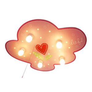 Svítidlo Niermann Standby růžová dřevo/plast