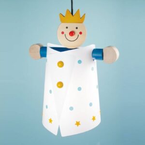 Svítidlo Niermann Standby bílá/modrá/žlutá dřevo/polypropylenová fólie