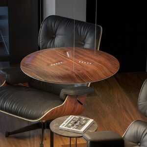 Svítidlo Nimbus santos palisandr/bílá tvarované dřevo/polyesterové rouno/plast/kov