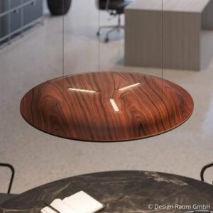 Svítidlo Nimbus santos palisandr/černá tvarované dřevo/polyesterové rouno/plast/kov