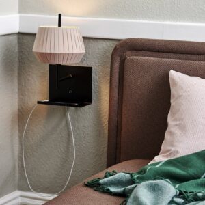 Svítidlo Nordlux oranžová/černá textil/kov