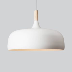 Svítidlo Northern matná bílá hliník/dřevo