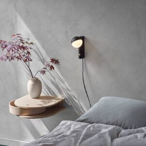 Svítidlo Northern černá ocel/foukané sklo