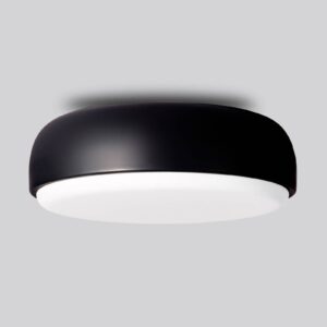 Svítidlo Northern černý; opálový ocel/sklo