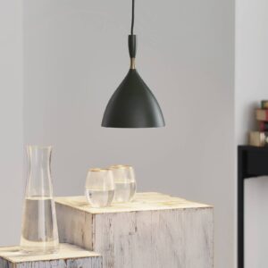 Svítidlo Northern tmavě zelená ocel/mosaz