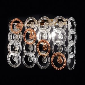 Svítidlo Novaresi čirá/měď sklo Murano