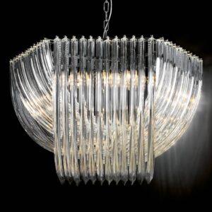 Svítidlo Novaresi chrom/průhledná kov/křišťál