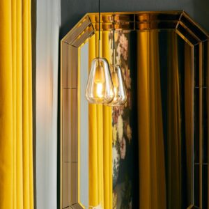 Svítidlo Nuura Aps zlatý sklo ručně foukané/kov s práškovým lakem