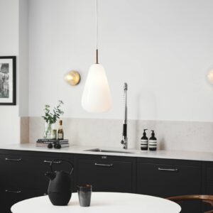 Svítidlo Nuura Aps bílá sklo ručně foukané/kov s práškovým lakem