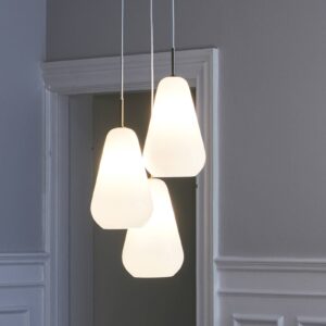 Svítidlo Nuura Aps bílá sklo ručně foukané/kov s práškovým lakem