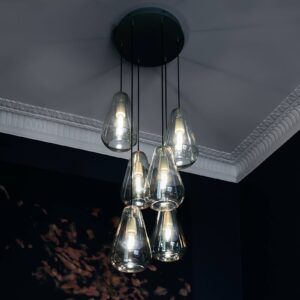 Svítidlo Nuura Aps zlatý sklo ručně foukané/kov s práškovým lakem